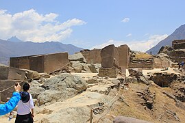 Weg zum Monumentalkern von Ollantaytambo