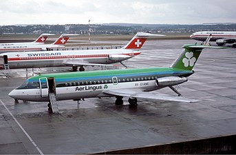 L'aire de stationnement en février 1976.