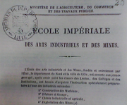 Ecole imperial des arts industriels et des mines