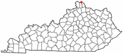 Location of Newport, Kentucky