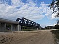 LGV Rhin-RhônePont-rail à la bifurcation sur la ligne Dijon-Dole