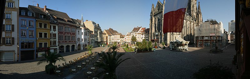 Panorama over Place de la Réunion