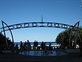 Hauptzugang zum Strand in Surfers Paradise, Australien.