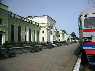 Railway station "Shepetivka I" in Shepetivka