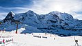 Blick vom Starthaus auf Eiger, Mönch und Jungfrau, 2019