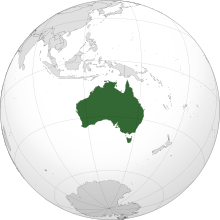 Location of Australia