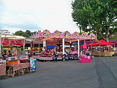 Manège et barbe à papa