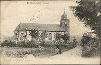 Carte postale représentant l'église de Saint-Denis entre 1880 et 1945 (Adolphe Weick).