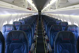 Dash 8 four-abreast cabin