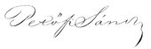 signature de Sándor Petőfi