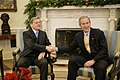 with George W. Bush in 2005