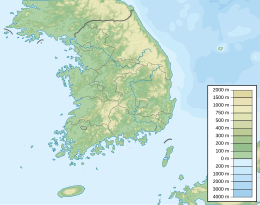 石窟庵の位置（大韓民国内）