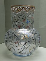 Vase Herbes et Papillons ("Grass and Butterflies"), Émile Gallé, c. 1879