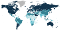 World HDI map according to the United Nations in 2021