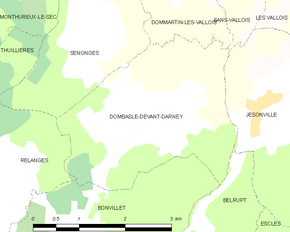 Poziția localității Dombasle-devant-Darney