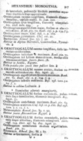 page from Linnaeus' Species Plantarum, describing Ornithogalum umbellatum