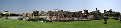 Deutsch: Caesarea maritima, Ruinen der Stadt aus dem 9. Jahrhundert English: Caesarea maritima, ruins from the 9th century