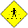 Pedestrian crossing ahead