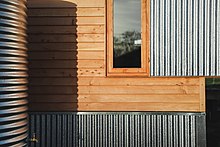 Contemporary use of clapboard/weatherboard