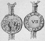 Le sceau du pape Grégoire VII (1073-1085) porte son numéro.