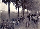 Begrafenisstoet op de Tongerseweg, ca. 1910?