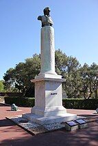 Bust of Eliott in the Gibraltar Botanic Gardens