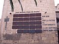 Plaques listing the fallen of Caspe, Zaragoza.