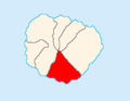 Map of La Gomera showing Alajeró