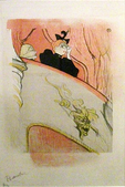 The Box with the Gilded Mask, 1894, color crayon, brush and spatter lithograph with scraper