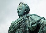 Karl XIII:s staty i Kungsträdgården, detalj.