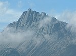 Vue de la face nord du Puncak Jaya.