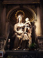 Sansovino, a Madonna del Parto, here including the Child, with a prominent belt.