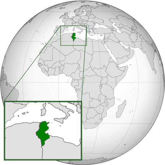File:Tunisia location (orthographic projection).svg