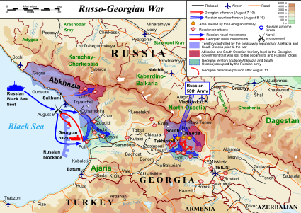 Map of the Russo-Georgian War, by ArdadN