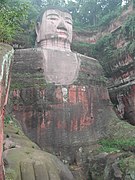 Grand Bouddha de Leshan, aux pieds du mont Emei.