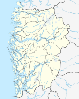 Map showing the location of Bondhusbreen