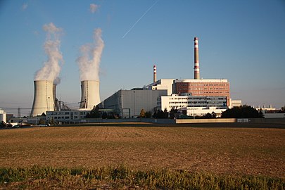 Vue générale de la centrale.