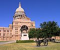 Canon and Ranger monument in front of Texas State Capitol