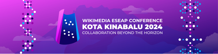 Logo of Wikimedia East, Southeast Asia and the Pacific Conference 2024