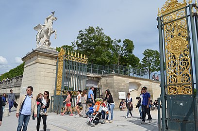 West gate from the Place to the Tuileries Garden