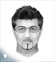 A facial composite produced by PortraitPad software