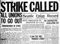 Image 27The front page of the Union Record on the Seattle General Strike of 1919.