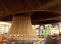 Canadian Western redcedar cowl in the Senedd