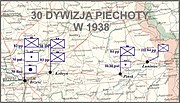 Rozmieszczenie 30 DP w 1938