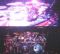 Detail of main drumset used by Portnoy