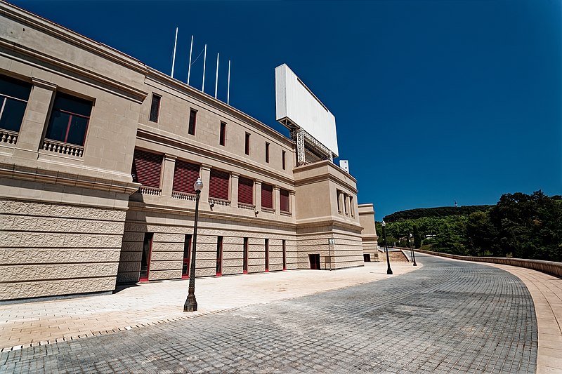 File:Barcelona - Montjuïc - Anella Olímpica - 1992 Summer Olympics site - South side of Estadi Olímpic Lluís Companys 1929 by Pere Domènech i Roura (refurbished in 1989 for the 1992 Games) 02.jpg