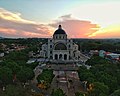 Aerial Panoramic view of Basílica de Caacupé