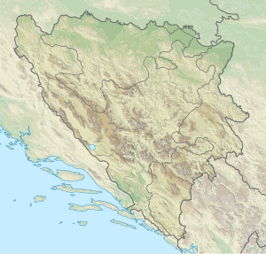 Cherta de localisazion: Bosnia y Herzegovina