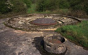 Tourelle de 135 éclipsée (ouvrage du Galgenberg, bloc 6).