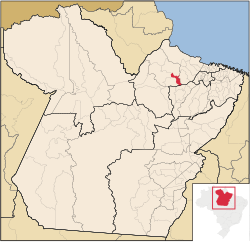 Localização de São Sebastião da Boa Vista no Pará